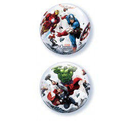Avenger bubble  helium balloon bouquet