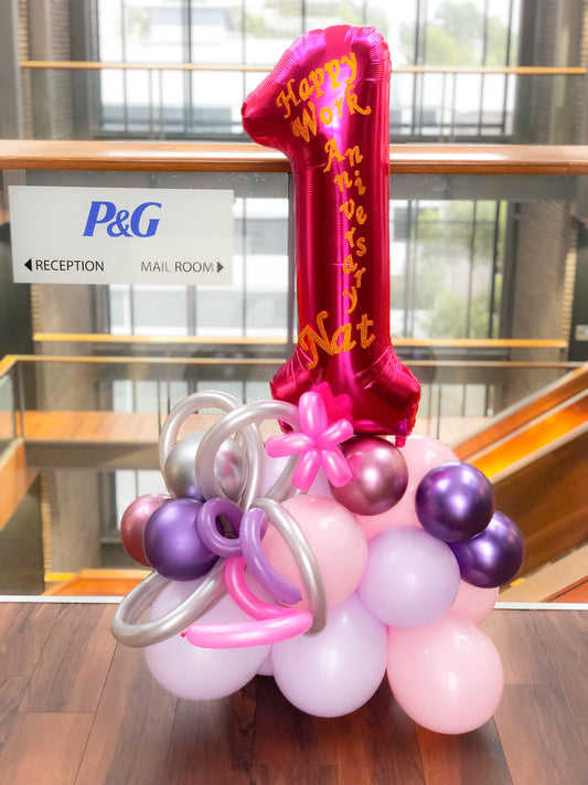 1st Foil Shape Balloon Marquee