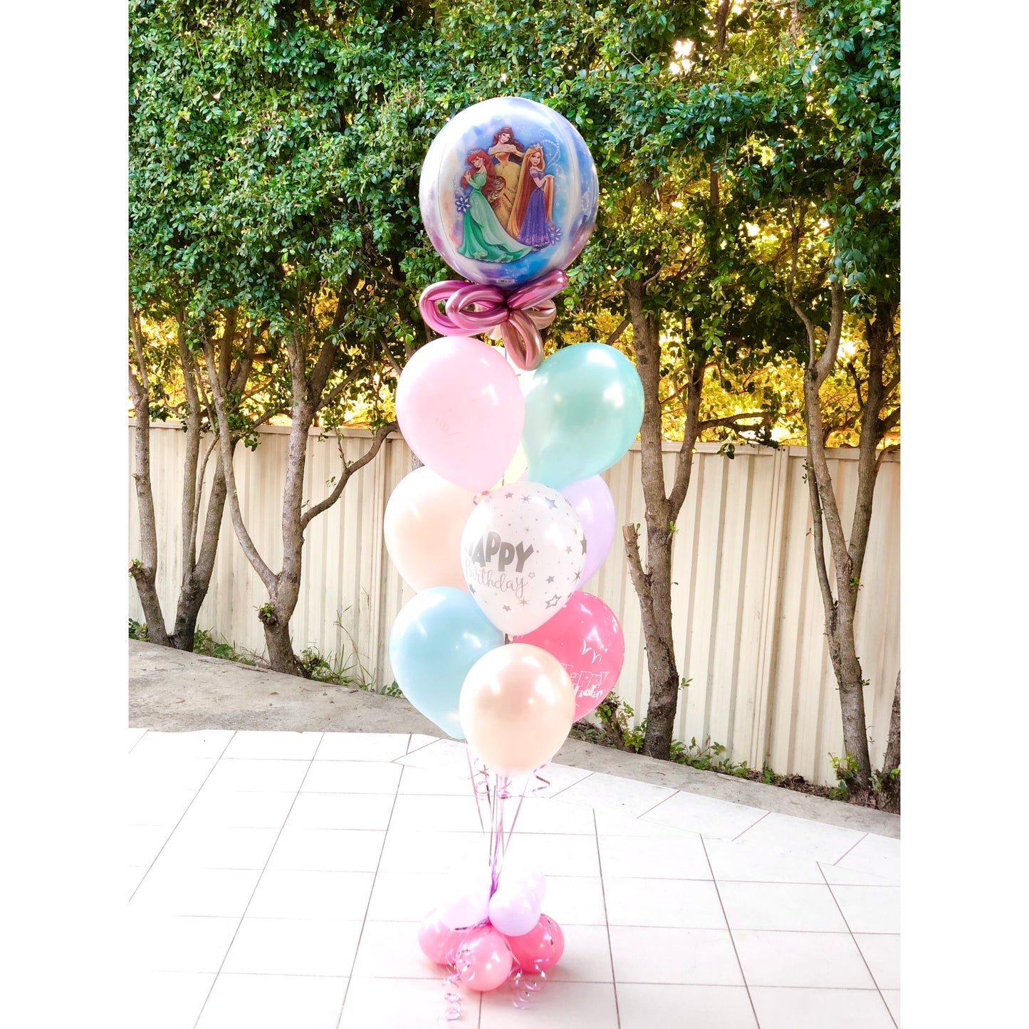 Disney Princess Helium Balloon Bouquets
