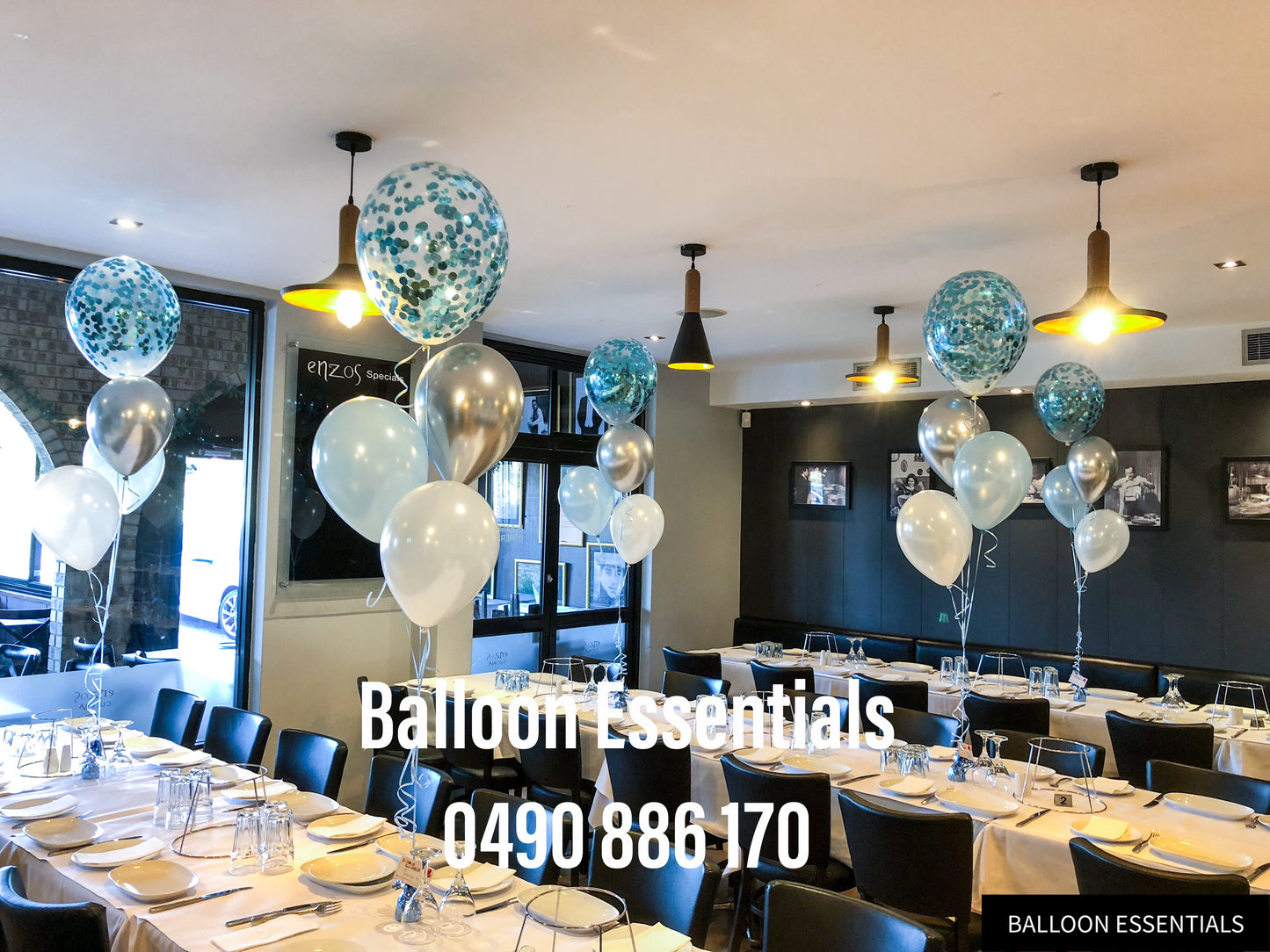 Organic Balloon Arch @Liam Christening, enzo cucina