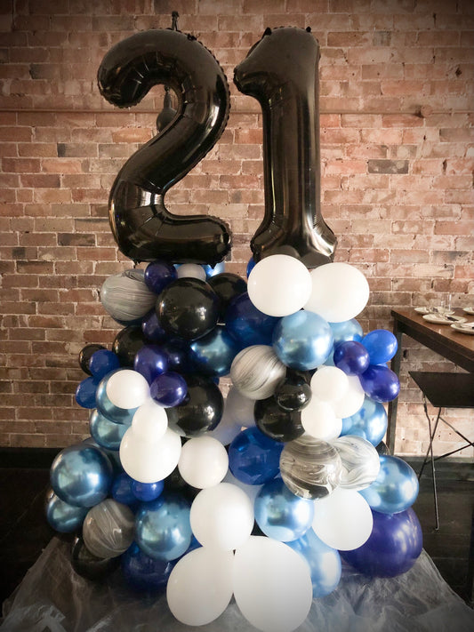 21st Foil Shape  Balloon Marquee