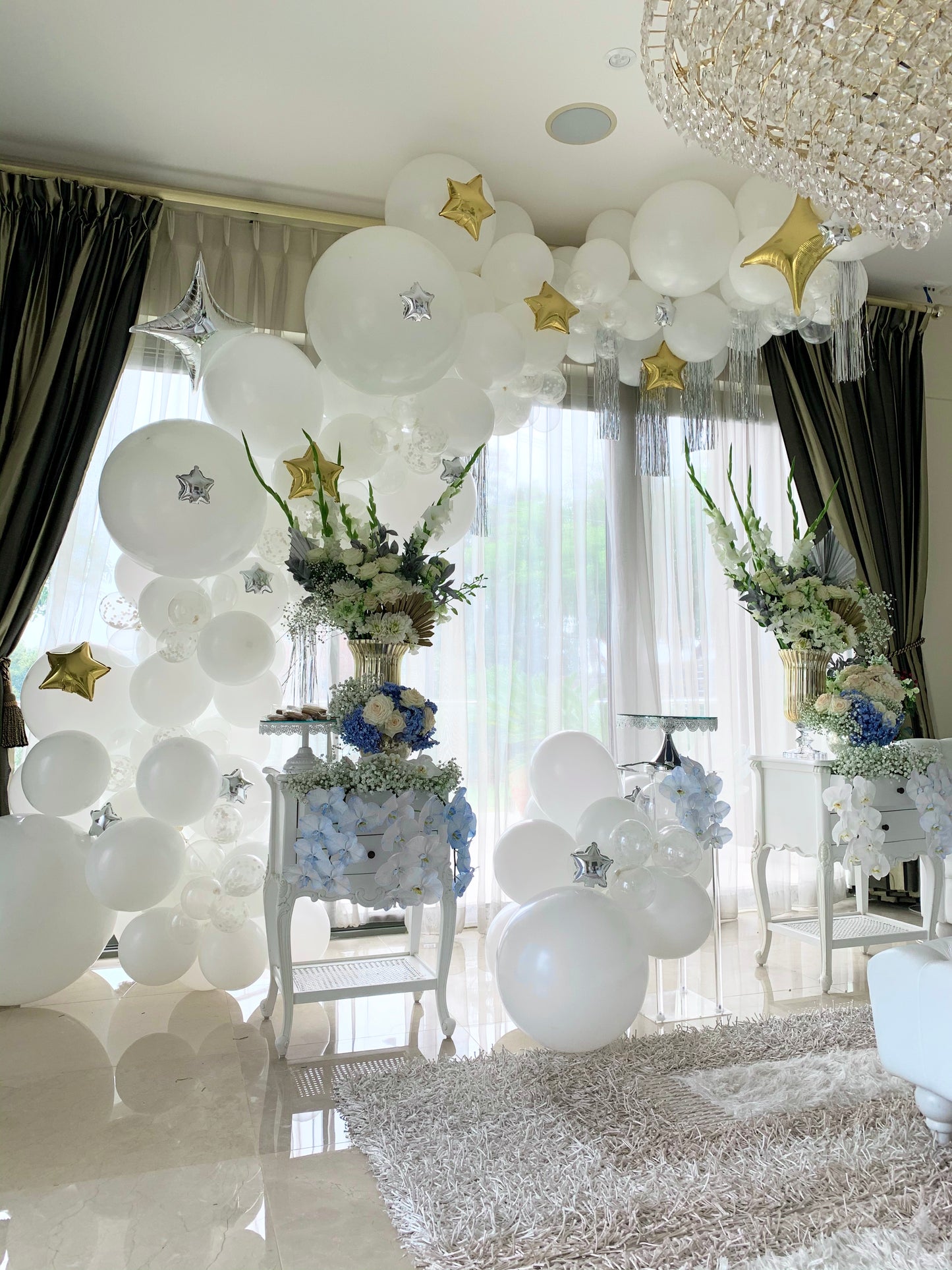 Baby Shower Organic Style Balloon Garland