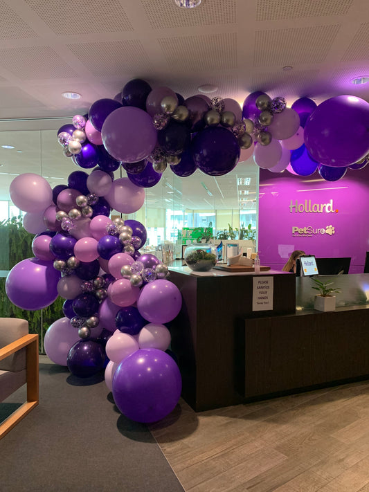 Hollard Insurance Corporate Function Organic Style Balloon Garland