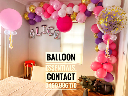 Organic Balloon Arch @ Alice 100day Celebration Killara