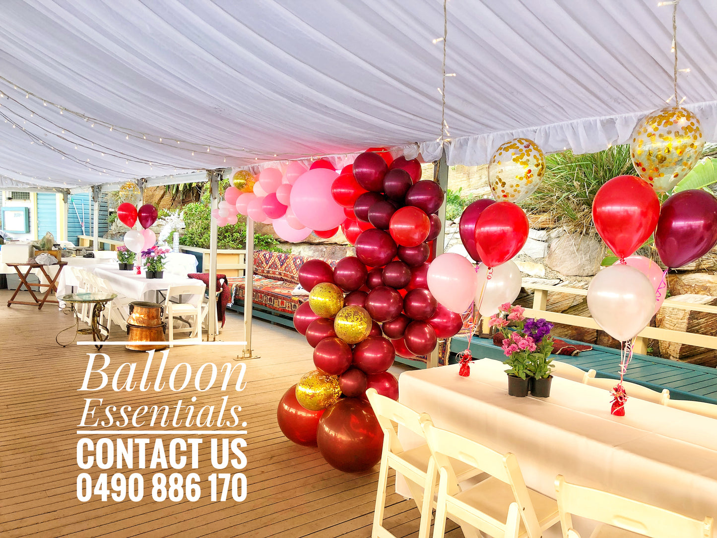 Organic Balloon Arch @ Cooge Beach