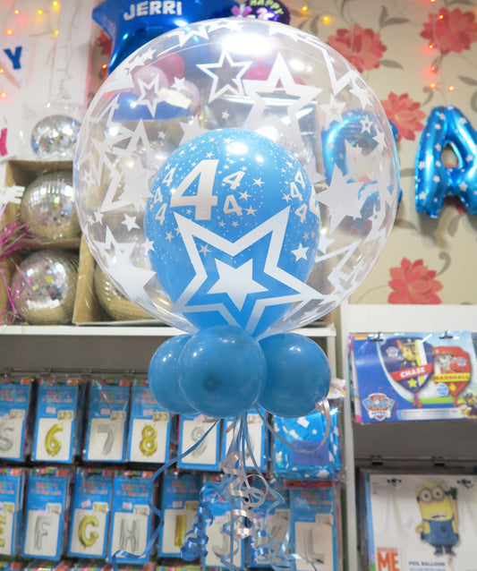 4th double deco  helium balloon bouquet