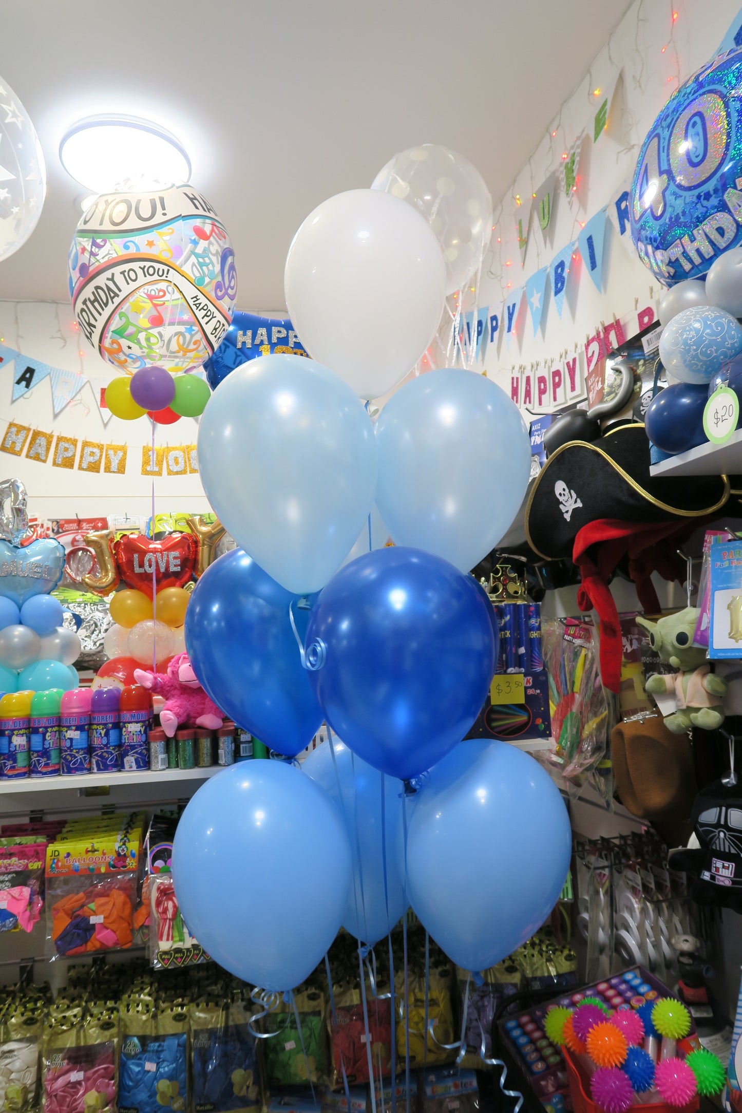 21th Birthday Bubble Balloon Bouquet