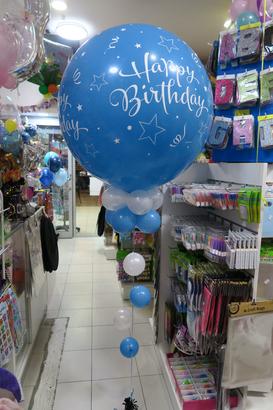 3ft Round Jumbo Birthday balloon arrangement