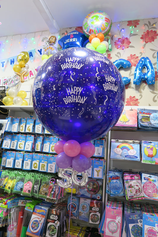50th birthday 3ft Round Giant arrangement
