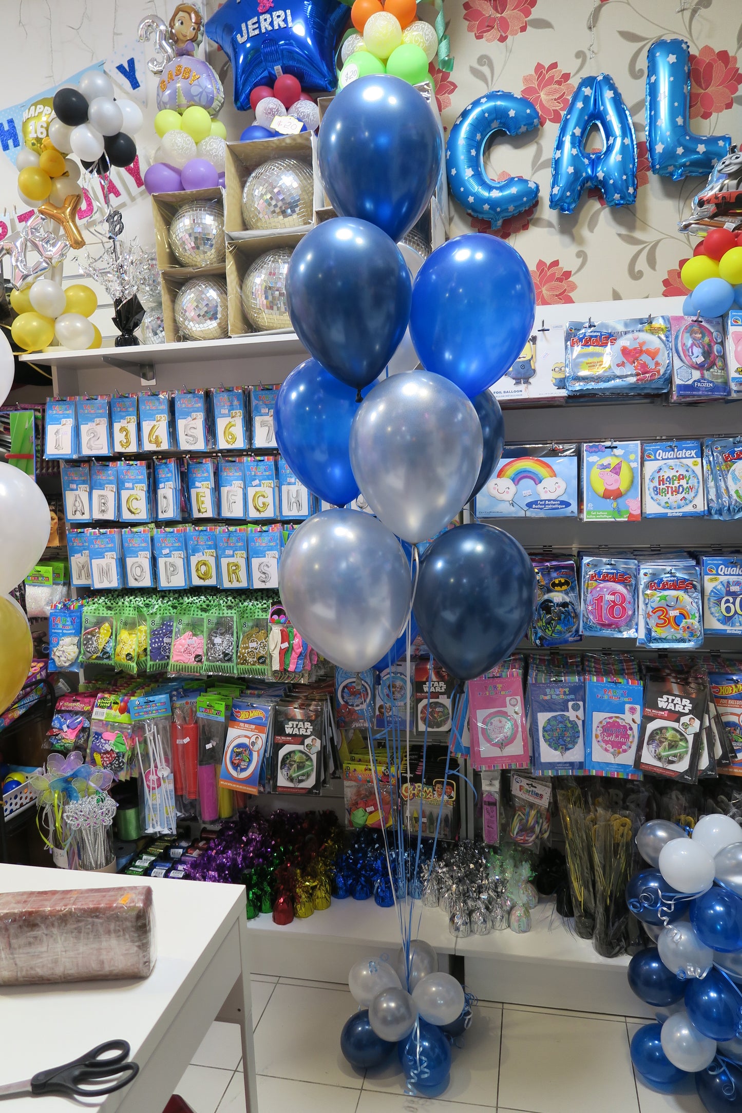 30th Bubble Balloon bouquet