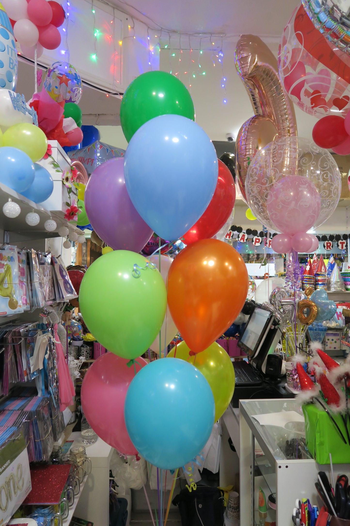 Bike Foil Shape helium Balloon bouquet