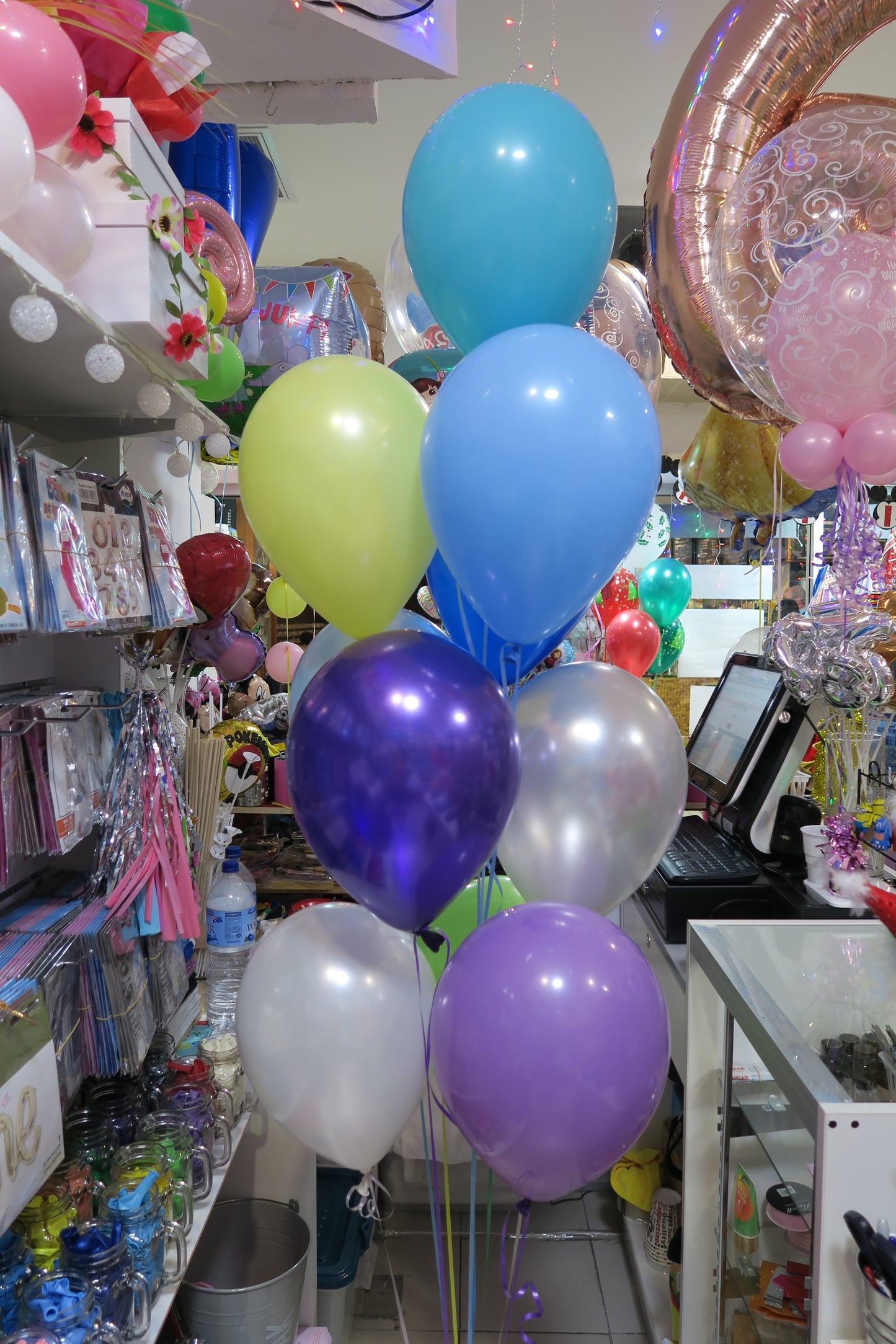Baby Boy Bubble and 9 Balloon helium Bouquet