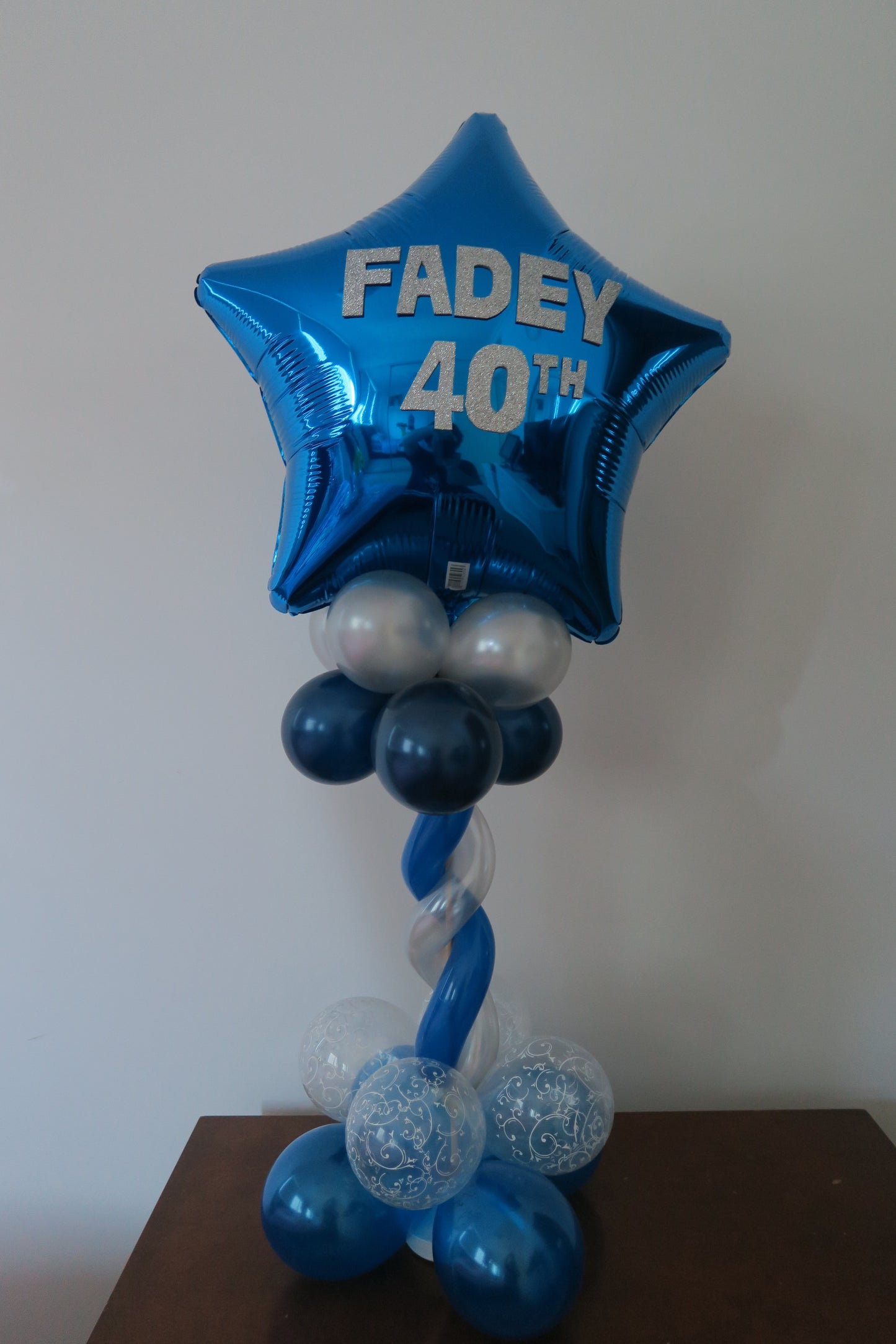 40th birthday table center piece