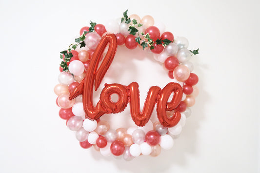 Wedding / Anniversary organic balloon frame "LOVE"