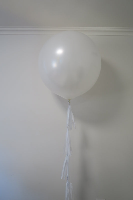 3ft round balloon with tassel arrangement