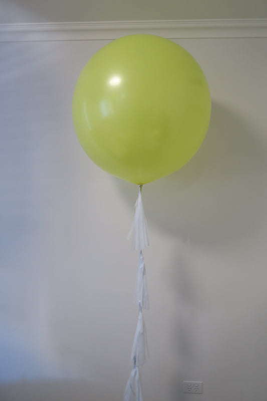 3ft round balloon with tassel arrangement
