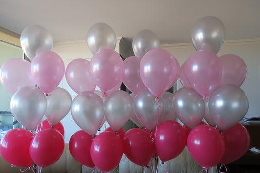 4 x 10 helium balloon bouquet