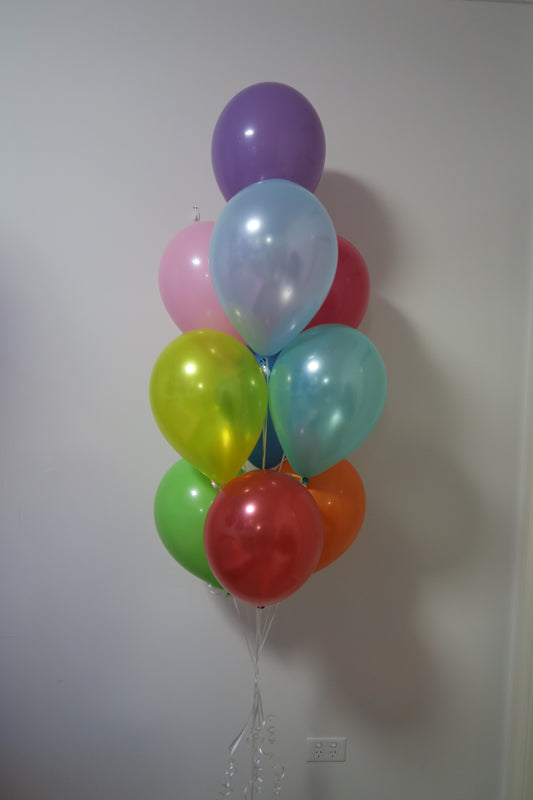 10 helium balloon Floor bouquet