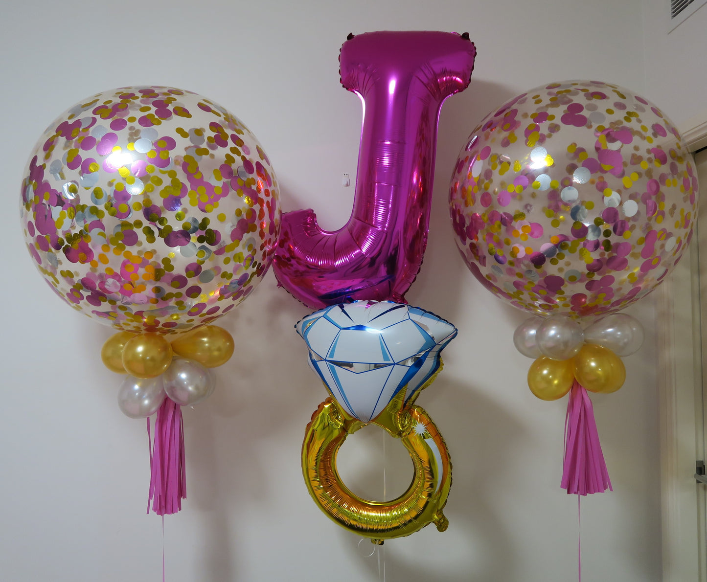 wedding engagement balloon arrangements