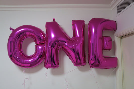 O N E jumbo shape letter