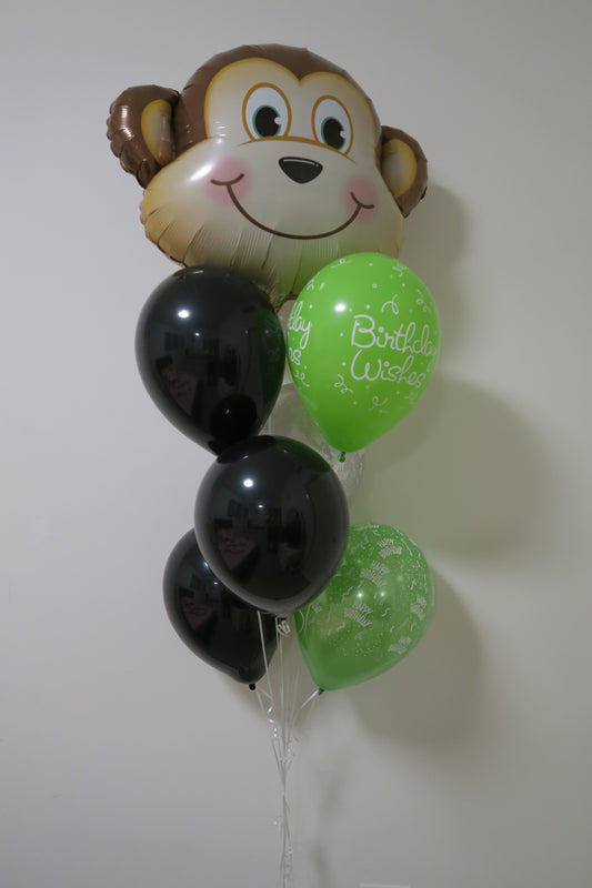 Monkey Foil Shape helium balloon  bouquet