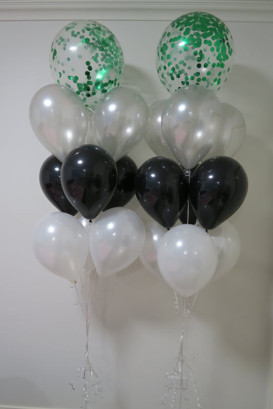 45cm confetti balloons floor bouquet