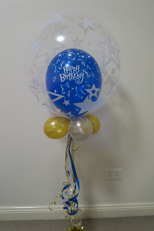 Happy Birthday double deco Helium balloon