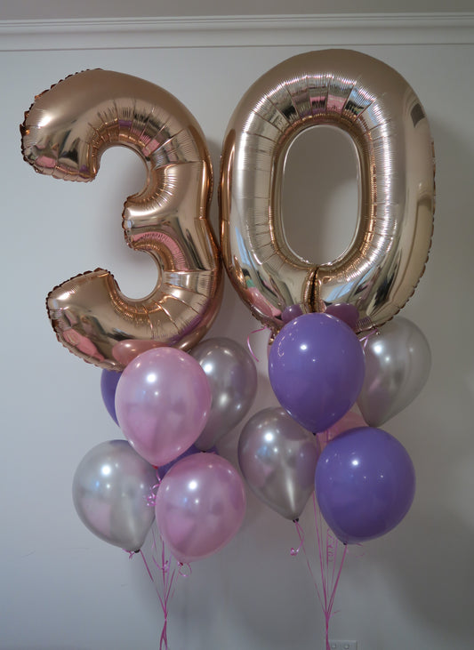 30th birthday helium balloon  bouquet