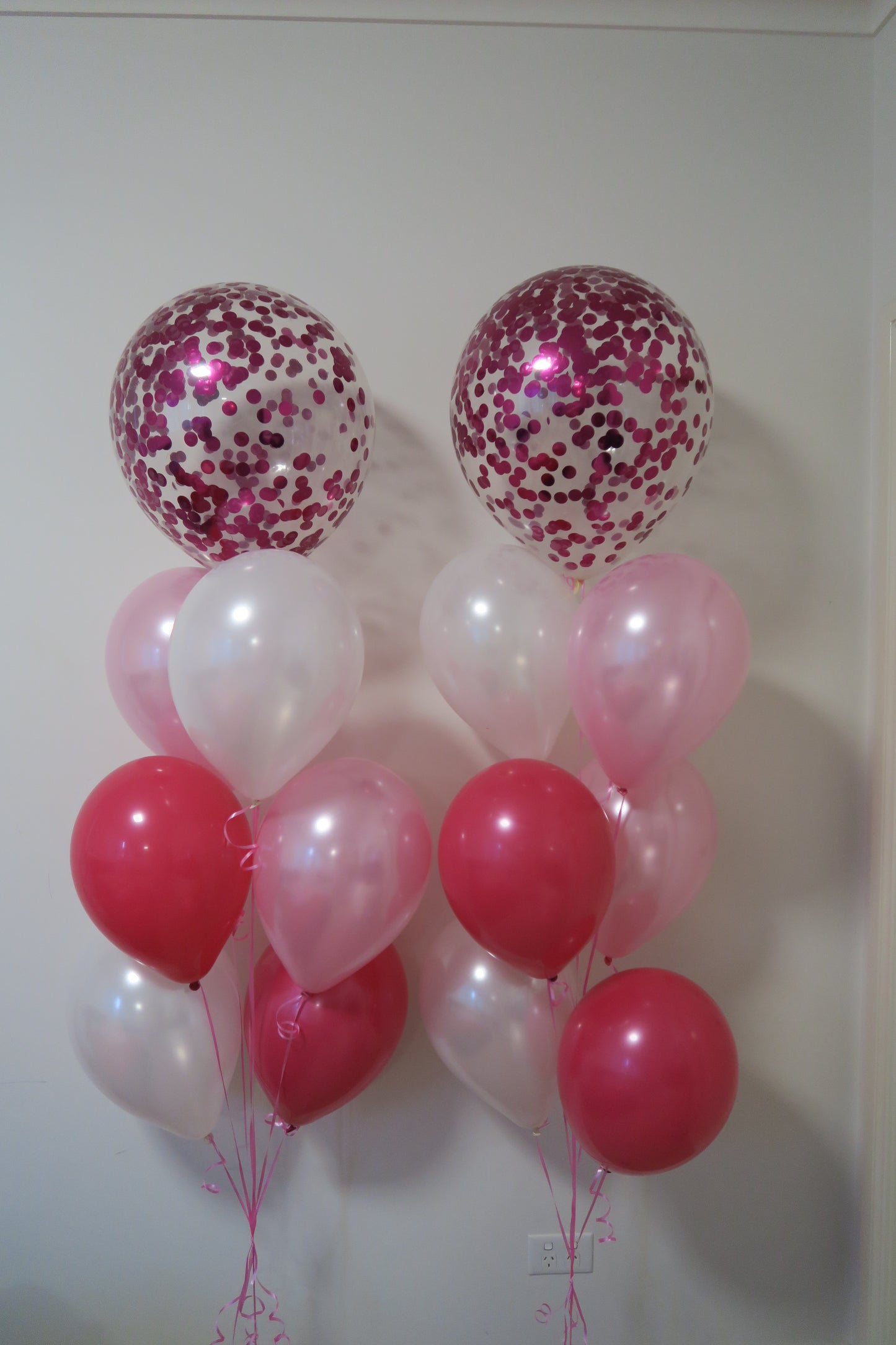 45cm confetti helium balloon Floor Bouquet