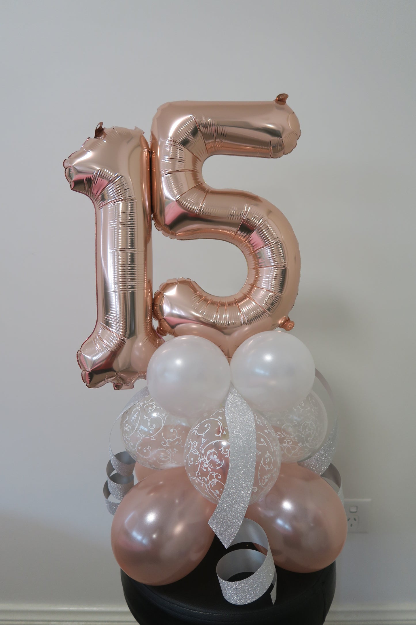 15th Birthday table centre piece