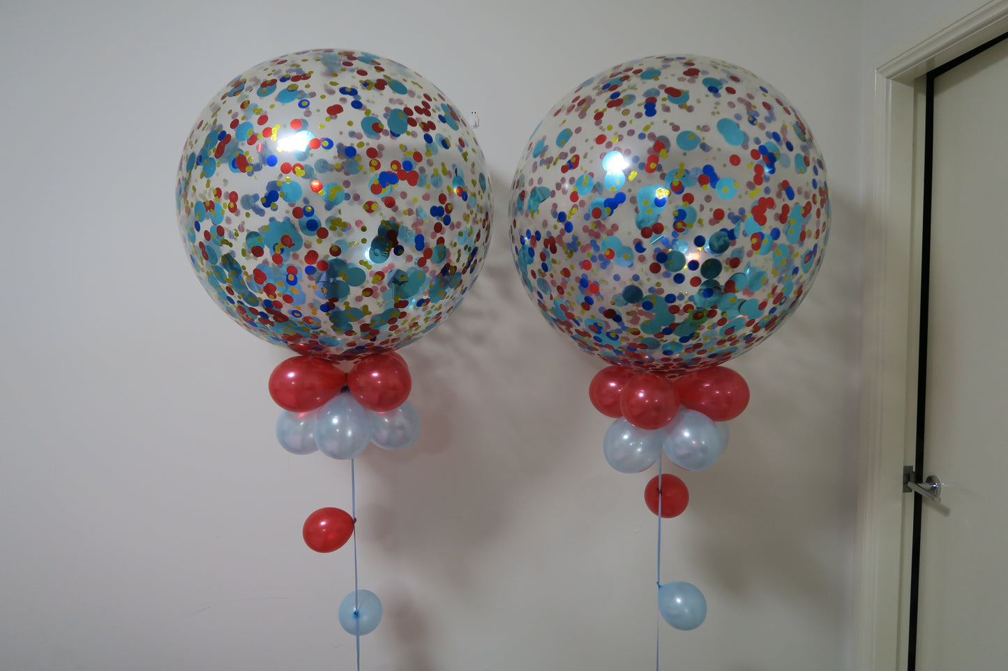 2 of 3ft confetti balloon aarrangement
