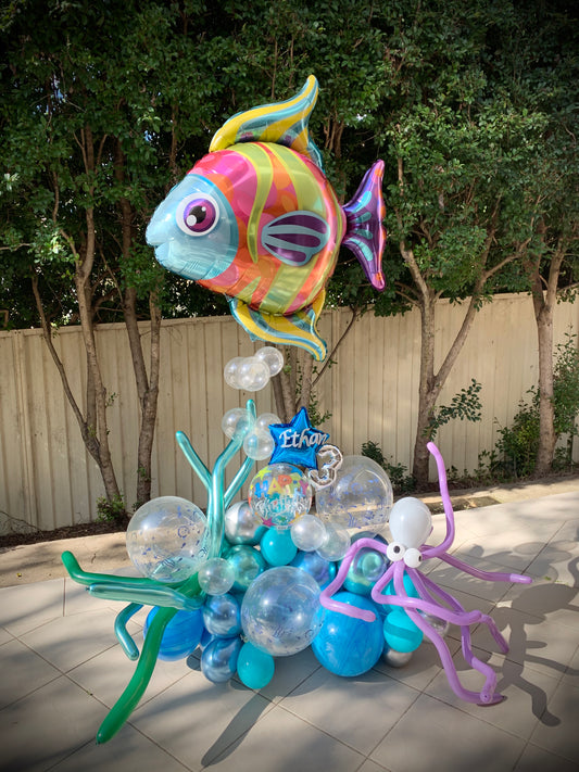 3rd Birthday Under The Sea Balloon Marquee