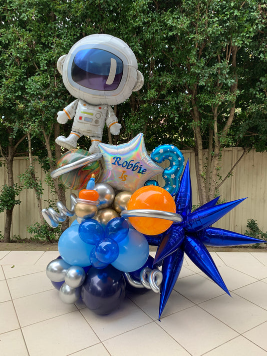 3rd Birthday Outer Space Balloon Marquee