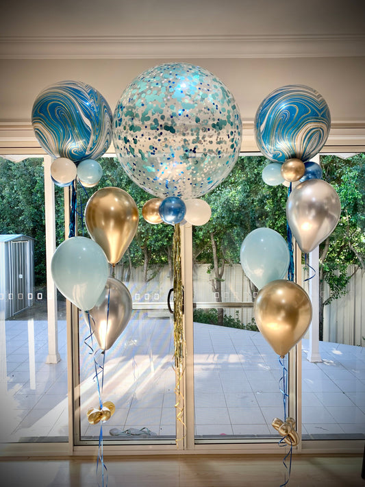 Confetti Balloon Bouquets Set Up
