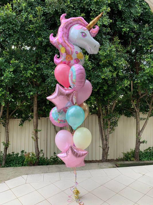 Unicorn  Helium  Balloon Bouquets Kit