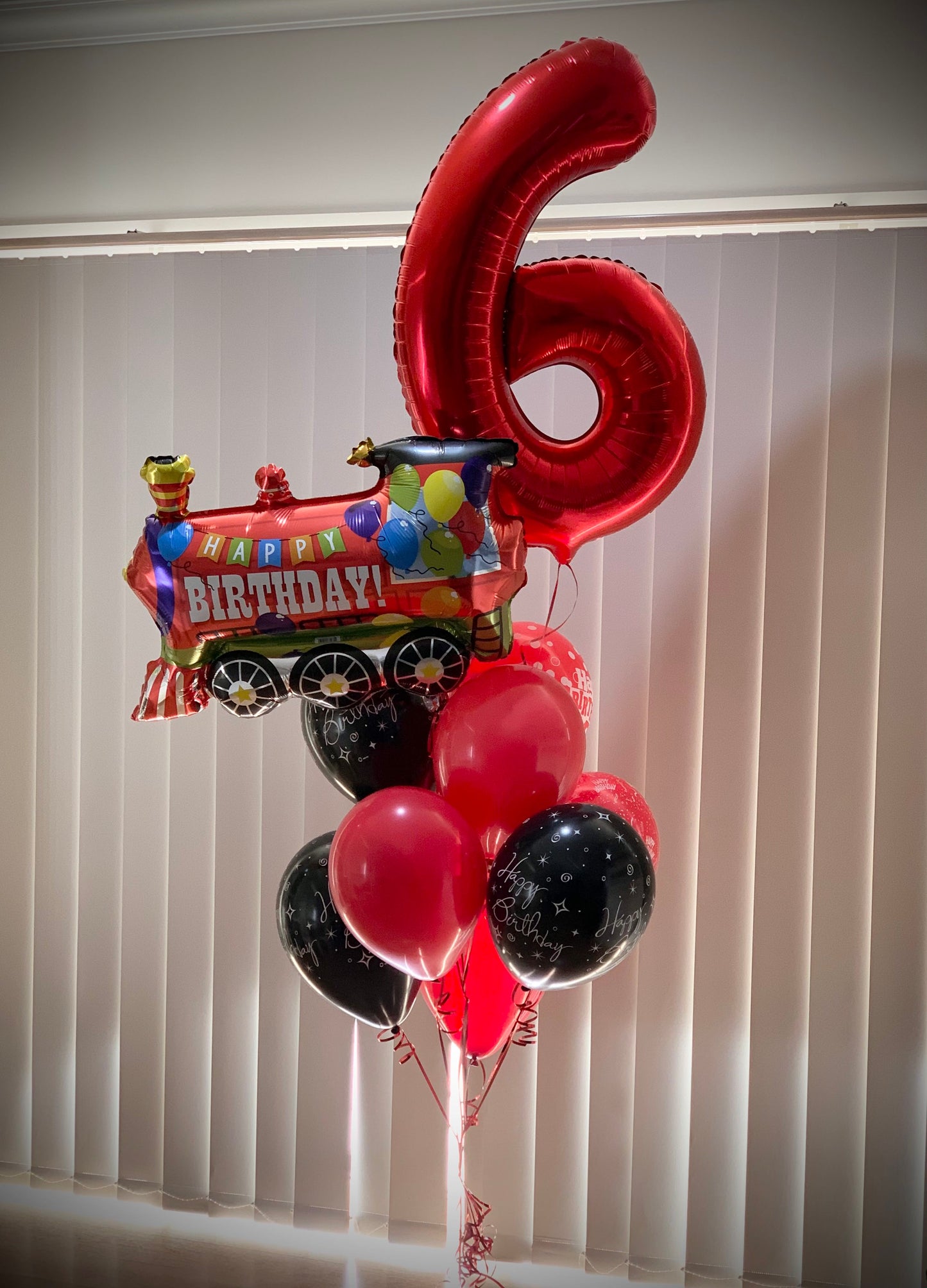 6th & Train Foil Shape Balloon Bouquets