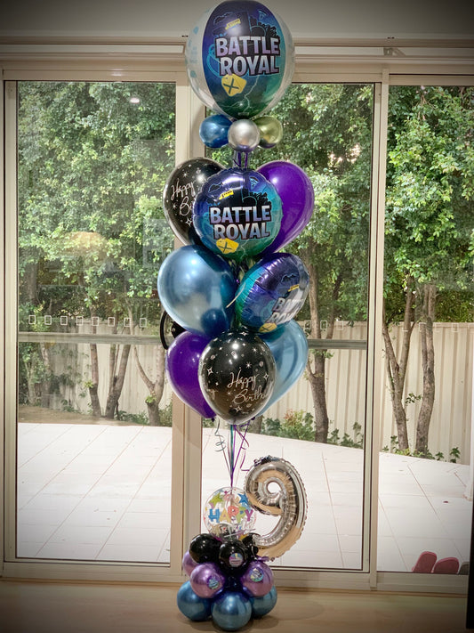 9th Fortnight Birthday Balloon Bouquets Set Up