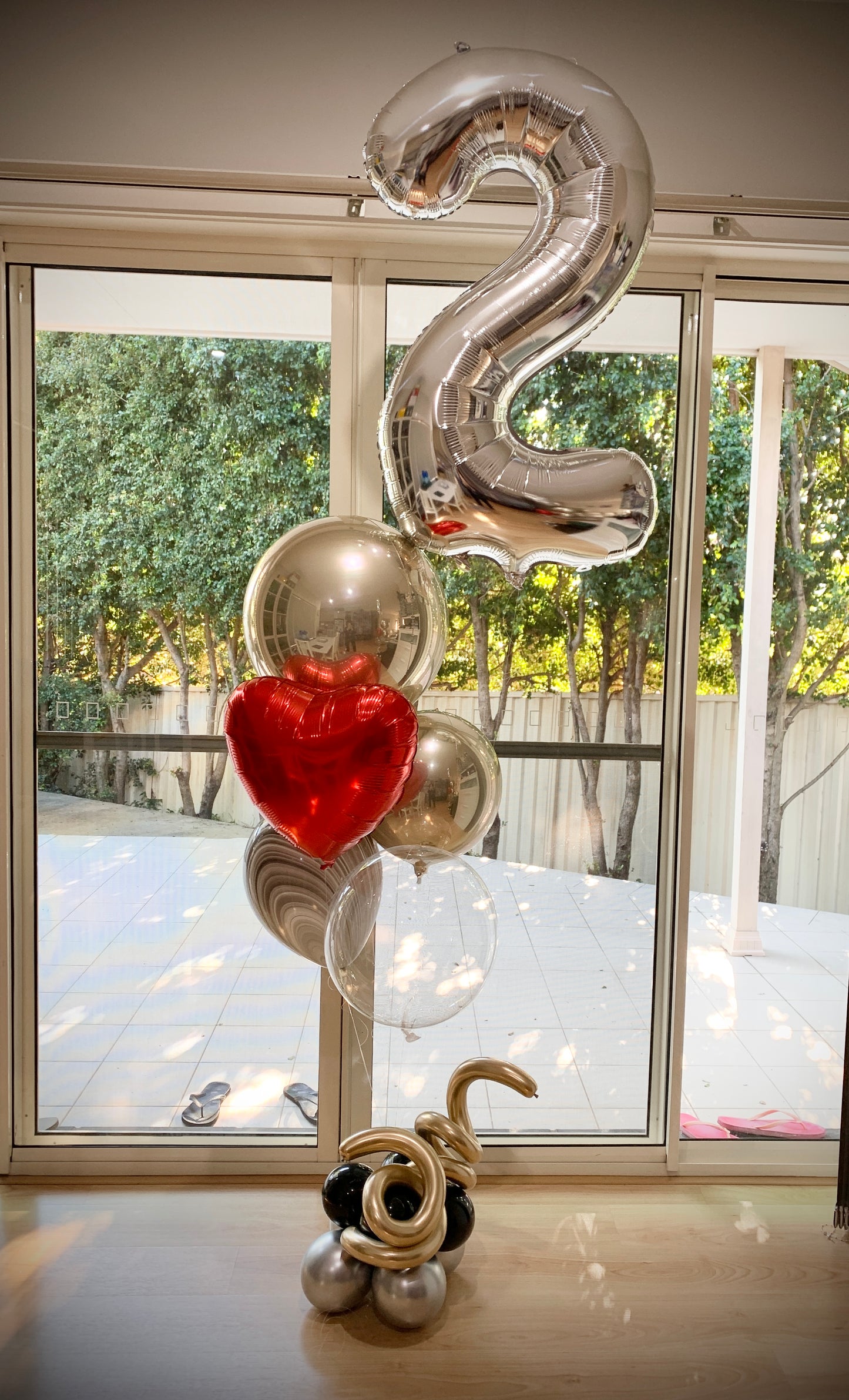 2nd Foil Shape Helium Balloon Bouquets