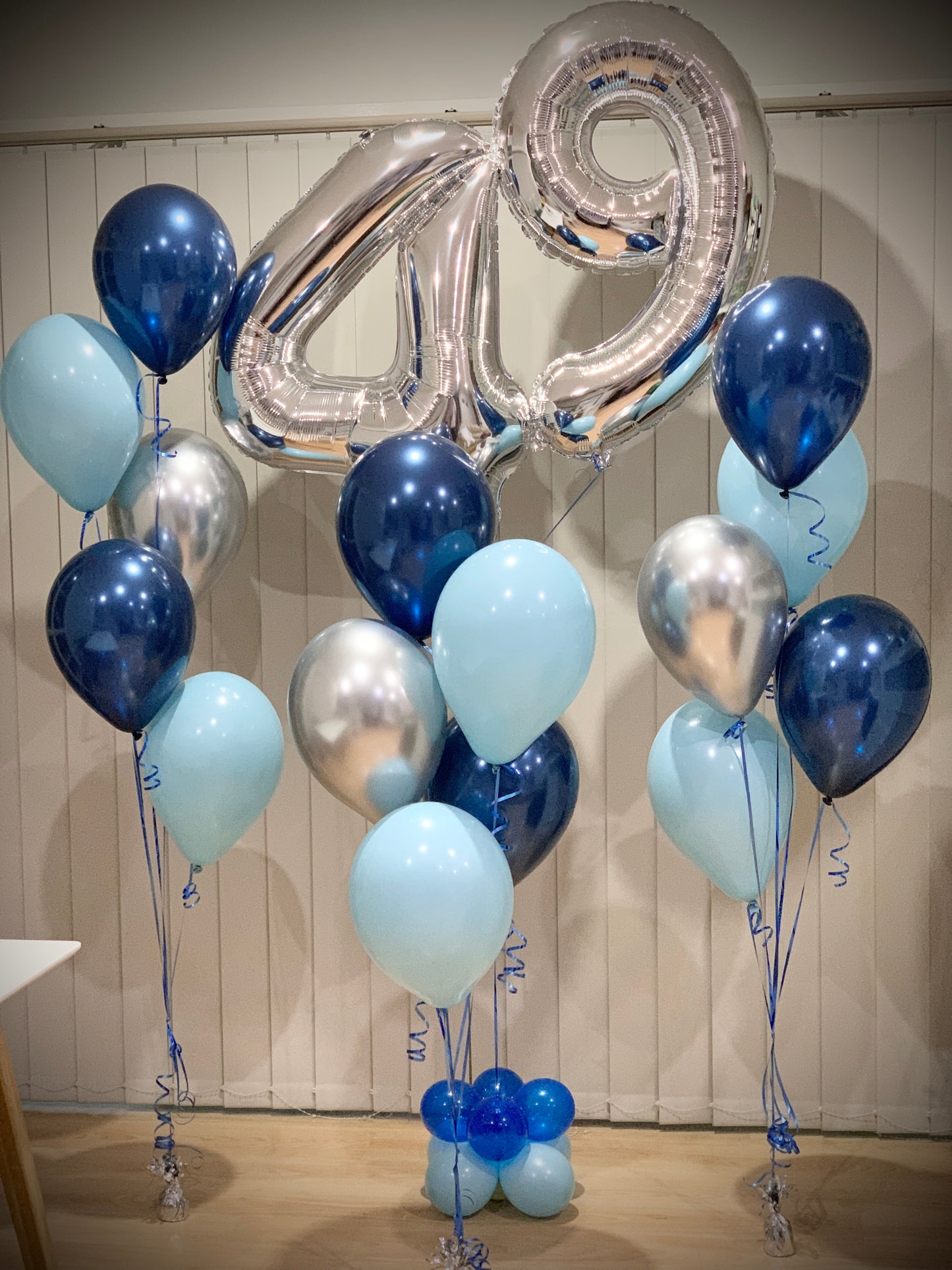 49th Foil Shape Helium Balloon Bouquets