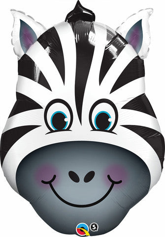 Zebra Foil Shape helium Balloon Bouquet