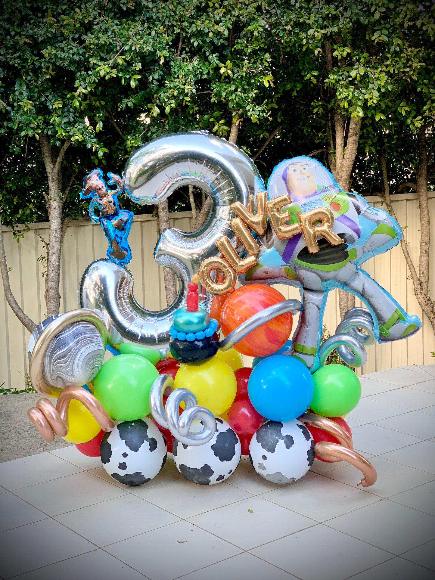 Oliver’s 3rd Toy Story Balloons Marquee