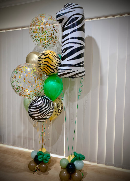 1st jungle Animal Helium Balloons Bouquets