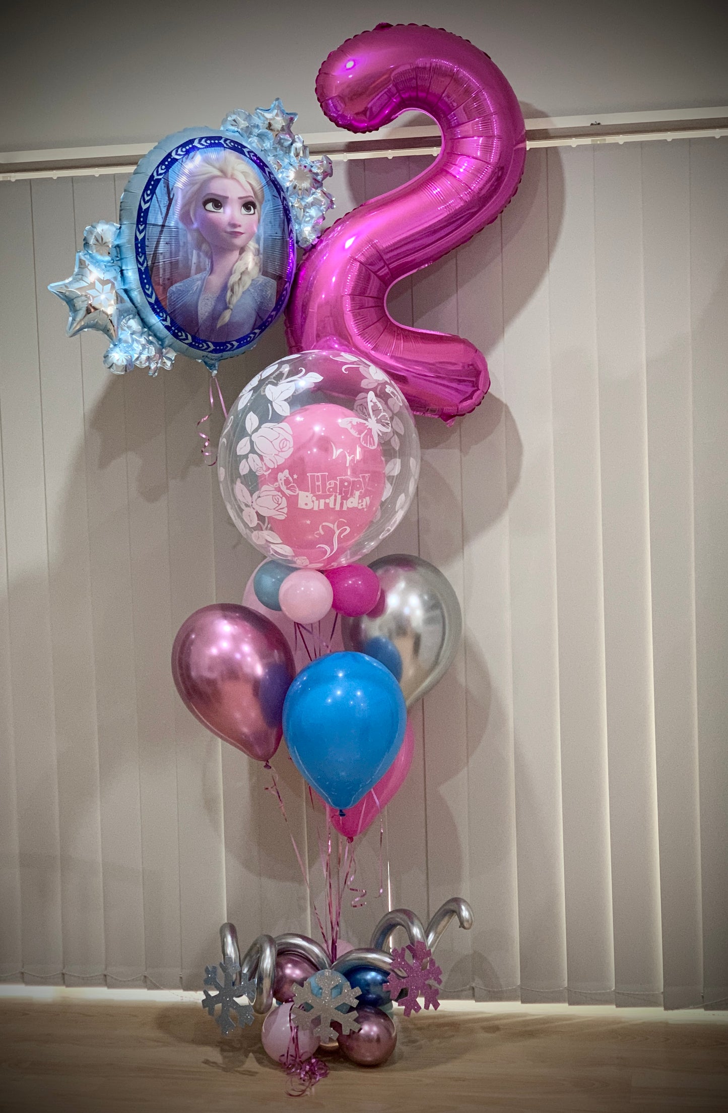 2nd Frozen Foil Number Helium Balloons Bouquets