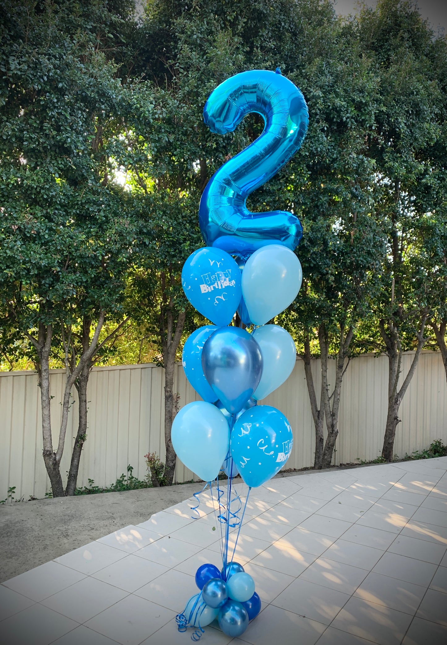 2nd Foil Shape Helium Balloons Bouquet