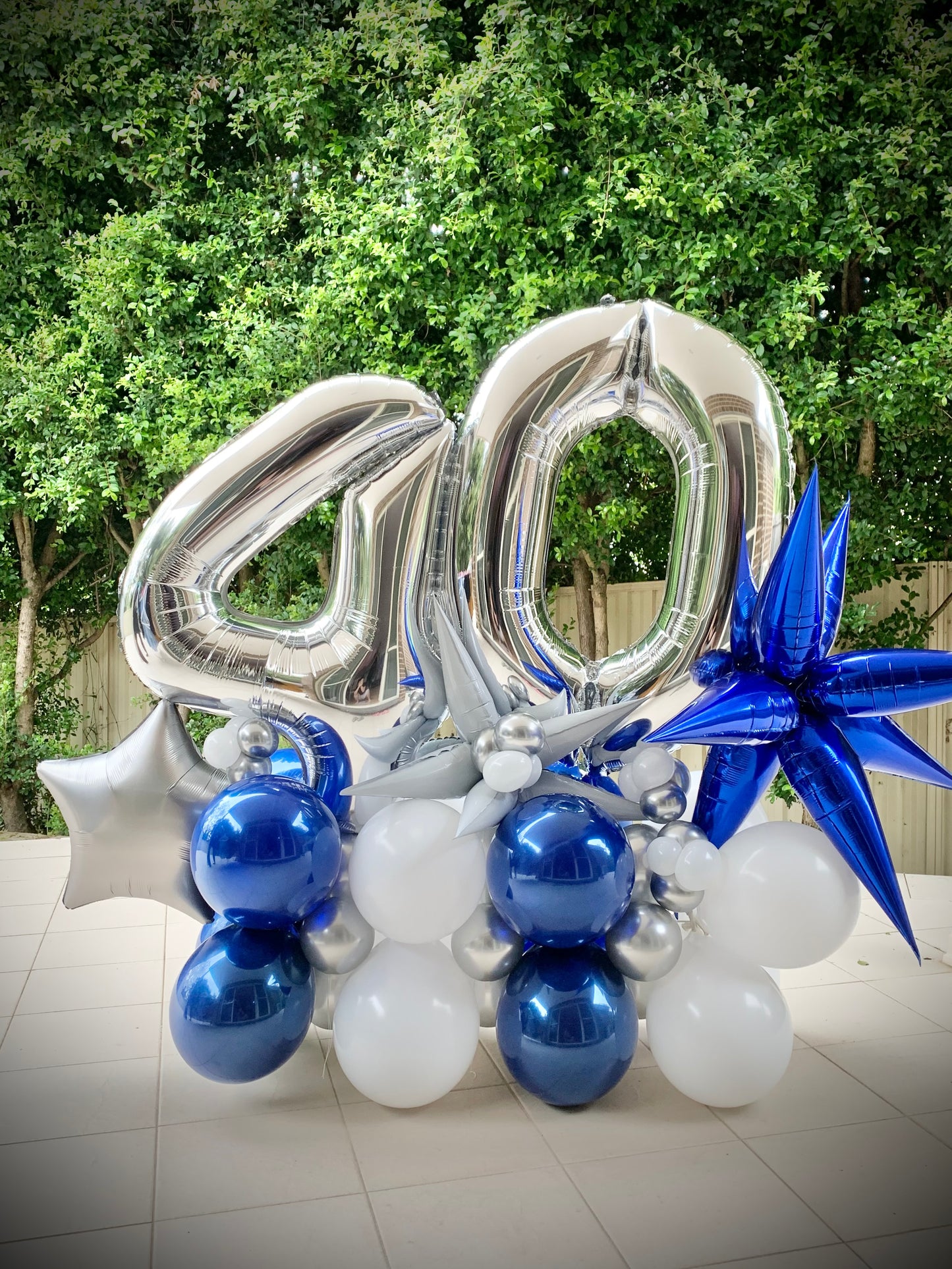 40th Birthday Balloon Marquee