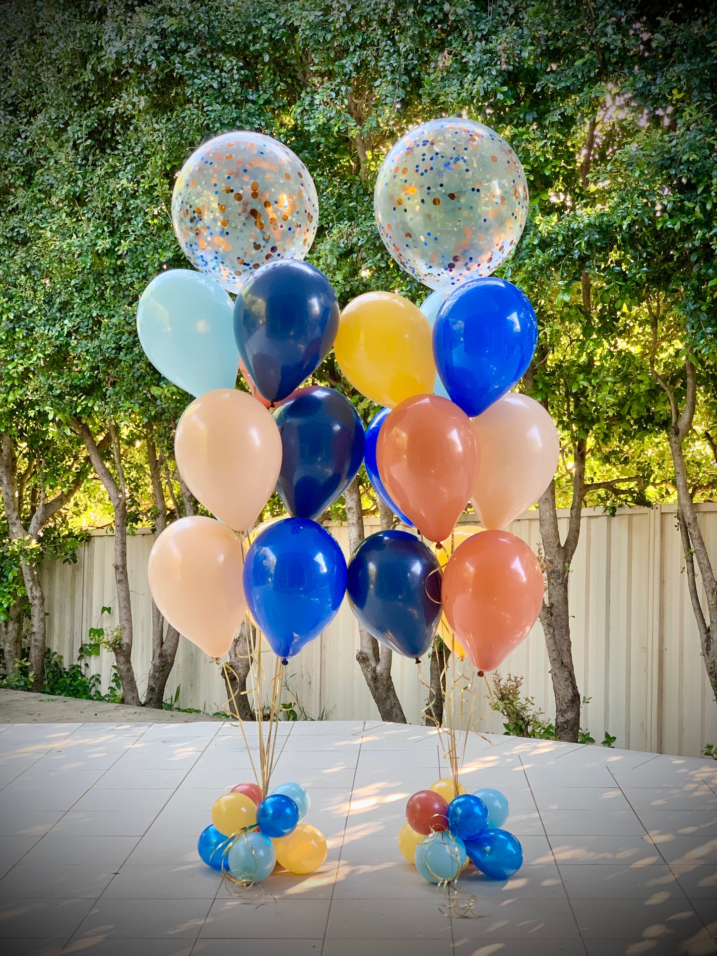 Confetti Blueys Birthday Helium Bouquets
