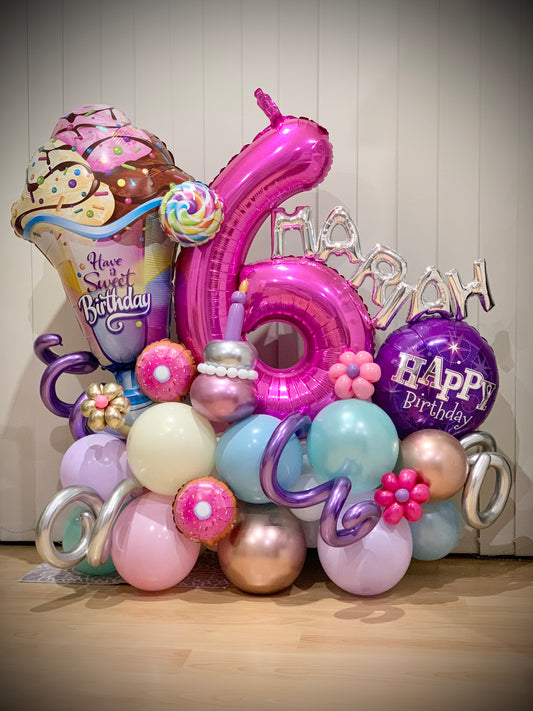 Mariah’s 6th Sweet Treat Balloons Marquee