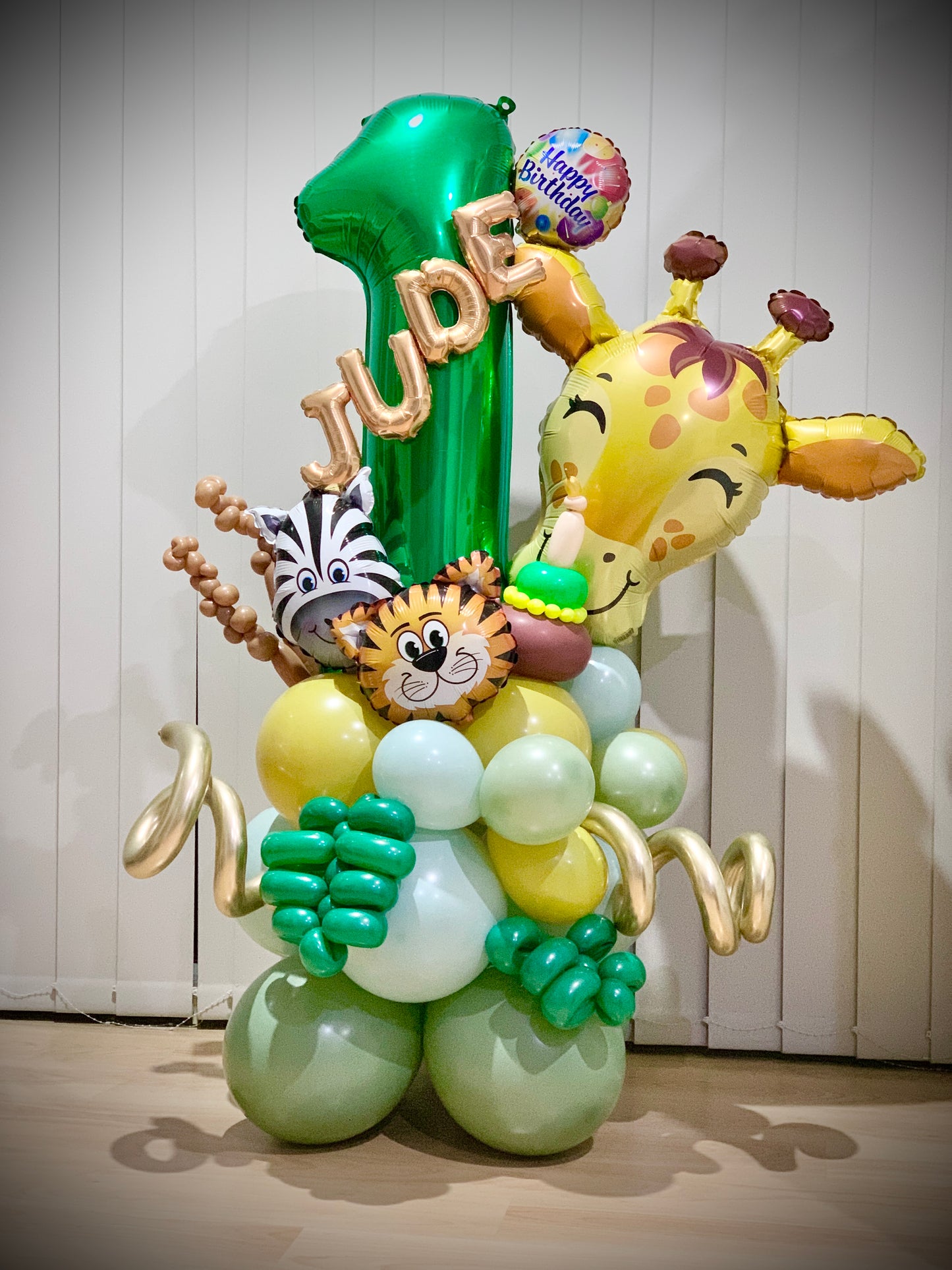 Jude 1st Wild Birthday Balloons Marquee