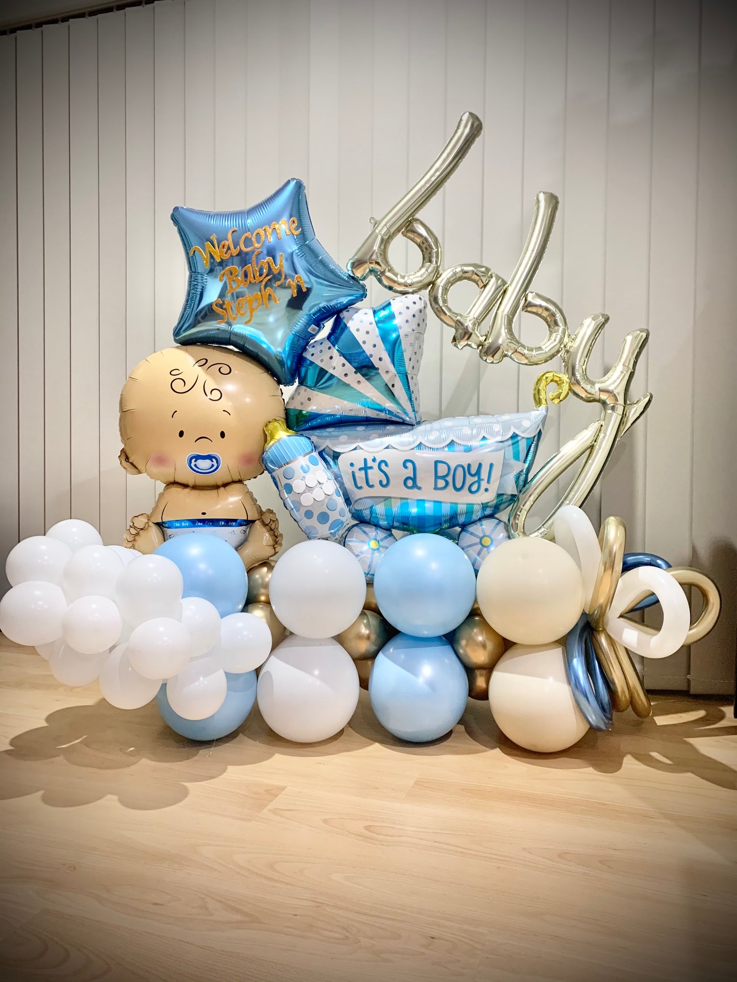 Baby Boy Balloon Marquee