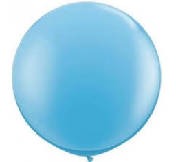 3ft Baby Blue Round Jumbo Helium Balloon Arrangement